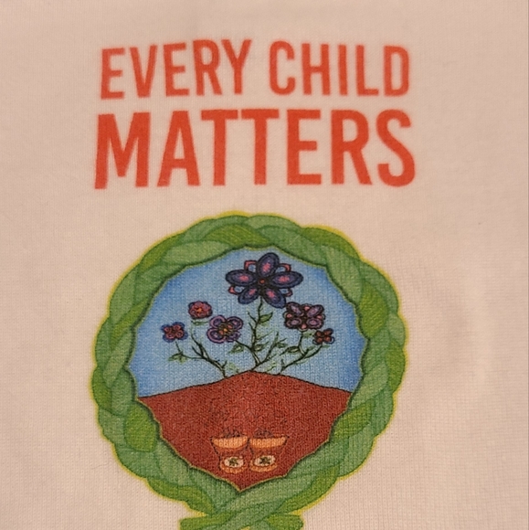 **3/$25**"Every Child Matters" white short sleeved onesie/bodysuit - Picture 3 of 3